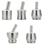 Küche 304 Edelstahl Knoblauchpresse Gewürz Bohnen Nuss Zerkleinerer, gerade Form, taillierte Form, Trommelform, große Schalenform, große Trommelform