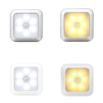 1143 menschlicher Körpersensor-Nachtlicht, Smart Home Sensorleuchten, Silber Weißlicht, Silber Warmlicht, Weißes Gehäuse Weißlicht, Weißes Gehäuse Warmlicht