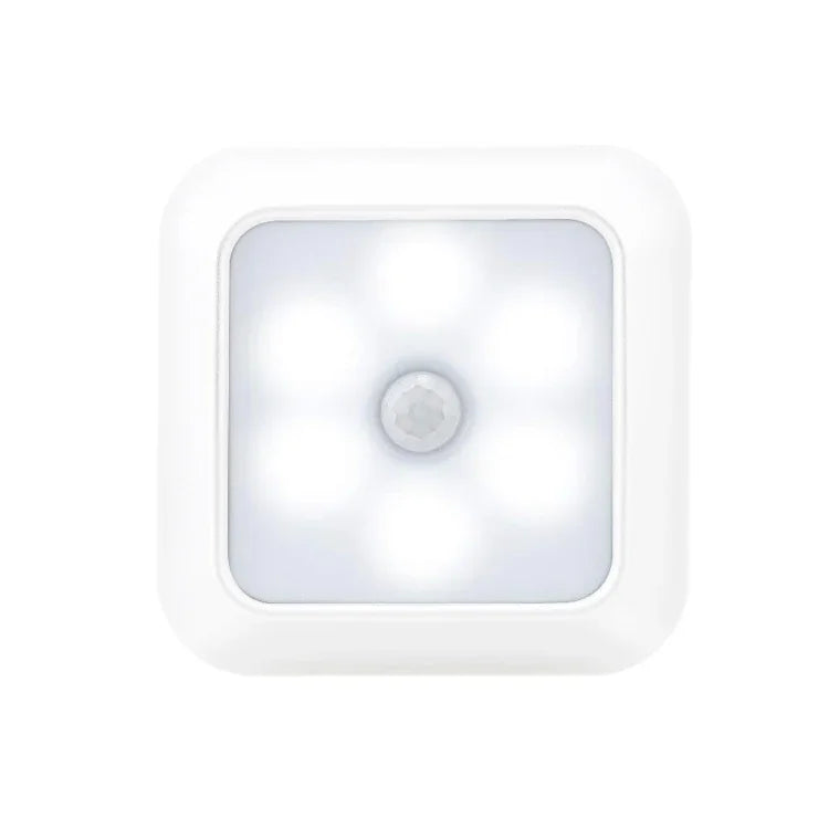 1143 menschlicher Körpersensor-Nachtlicht, Smart Home Sensorleuchten, Silber Weißlicht, Silber Warmlicht, Weißes Gehäuse Weißlicht, Weißes Gehäuse Warmlicht