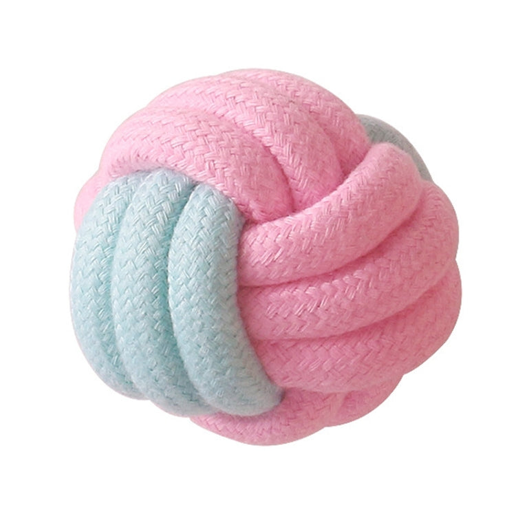 Hunde-Zahnreinigungsspielzeug aus Baumwollseil in Bonbonfarben, gewebtes Baumwollseil, Baumwollseil-Einzelball, Einzelball, Doppelball, Handziehball, Handball, 5 Hantelbälle, 3 Donuts, Knochen, Maiskolben, 7 Maiskolben-Griffstöcke ...