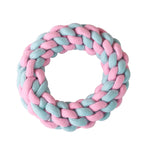 Hunde-Zahnreinigungsspielzeug aus Baumwollseil in Bonbonfarben, gewebtes Baumwollseil, Baumwollseil-Einzelball, Einzelball, Doppelball, Handziehball, Handball, 5 Hantelbälle, 3 Donuts, Knochen, Maiskolben, 7 Maiskolben-Griffstöcke ...