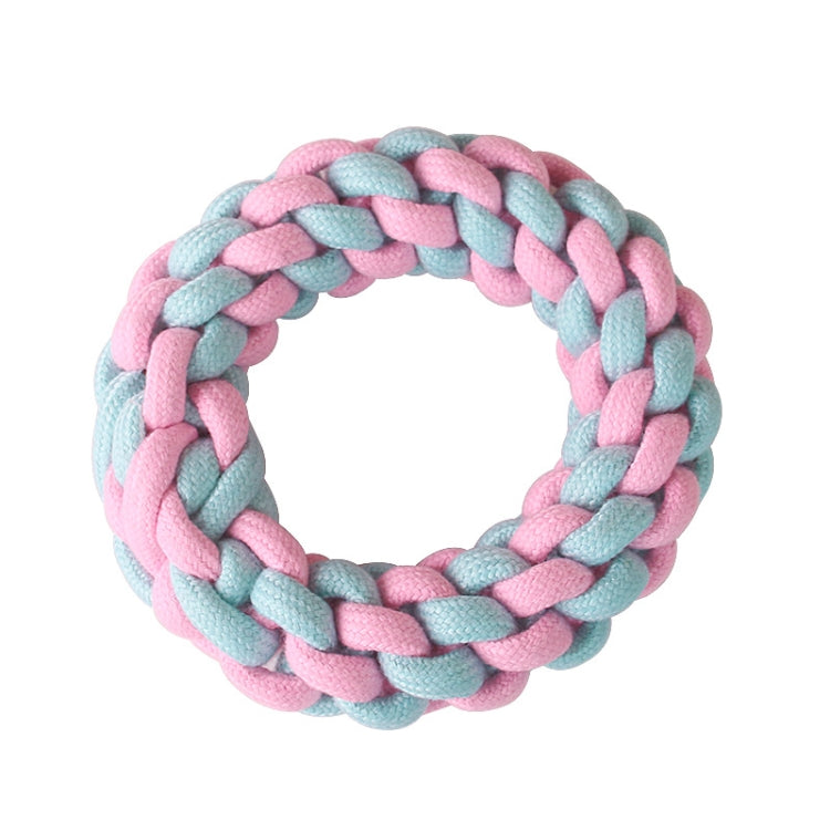 Hunde-Zahnreinigungsspielzeug aus Baumwollseil in Bonbonfarben, gewebtes Baumwollseil, Baumwollseil-Einzelball, Einzelball, Doppelball, Handziehball, Handball, 5 Hantelbälle, 3 Donuts, Knochen, Maiskolben, 7 Maiskolben-Griffstöcke ...