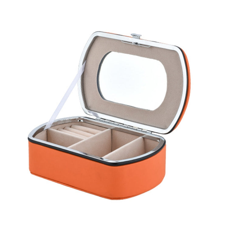 HN-001 Reise-tragbare Ring Lippenstift Schmuck Aufbewahrungsbox, Halskettenversion Pink, Spiegelversion Pink, Halskettenversion Blau, Spiegelversion Blau, Halskettenversion Orange, Spiegelversion Orange, Halskettenversion Gold, Spiegelversion Gold