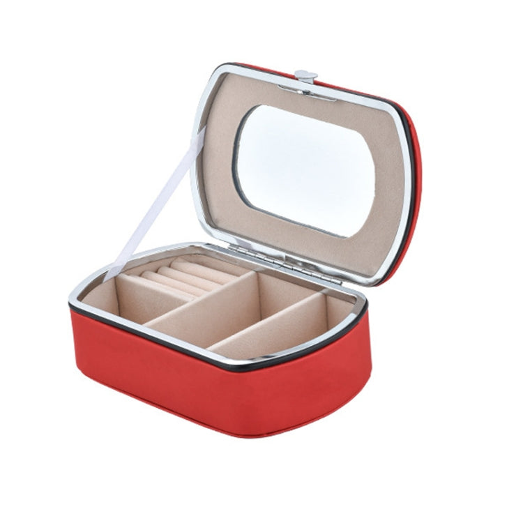 HN-001 Reise-tragbare Ring Lippenstift Schmuck Aufbewahrungsbox, Halskettenversion Pink, Spiegelversion Pink, Halskettenversion Blau, Spiegelversion Blau, Halskettenversion Orange, Spiegelversion Orange, Halskettenversion Gold, Spiegelversion Gold