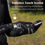 WEST BIKING YP0211214 Long Finger Shock Absorption Non-Slip Touch Screen Gloves Cycling Sports Gloves, M, L, XL