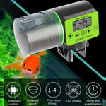 AquaBlue Fischbehälter Intelligenter Timing Automatische Futterspender Aquarium Goldfisch Futterspender Großkapazität Fischfutterautomat,Modell:, AF-2019B Englische Version