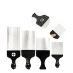 3-teiliger Friseur-Ölkamm aus Stahl mit Nadeln, Kunststoff-Haarschneidekamm mit spitzem Stiel, P2020, P2021, C6, C5