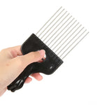3-teiliger Friseur-Ölkamm aus Stahl mit Nadeln, Kunststoff-Haarschneidekamm mit spitzem Stiel, P2020, P2021, C6, C5