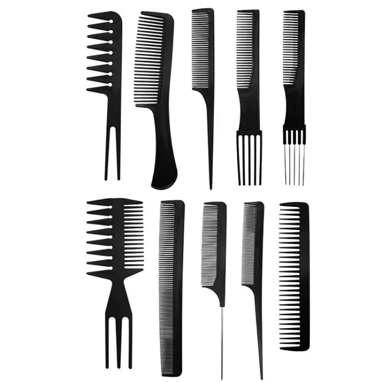 10 Stück / Set Friseurkamm aus Kunststoff