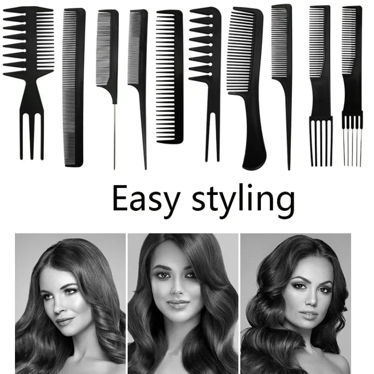 10 Stück / Set Friseurkamm aus Kunststoff
