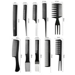 10 Stück / Set Friseurkamm aus Kunststoff