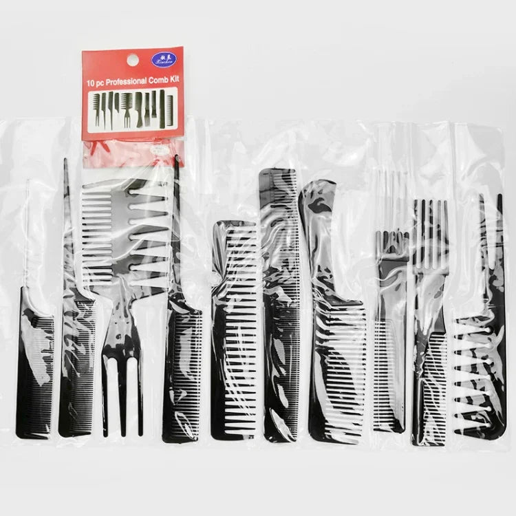 10 Stück / Set Friseurkamm aus Kunststoff