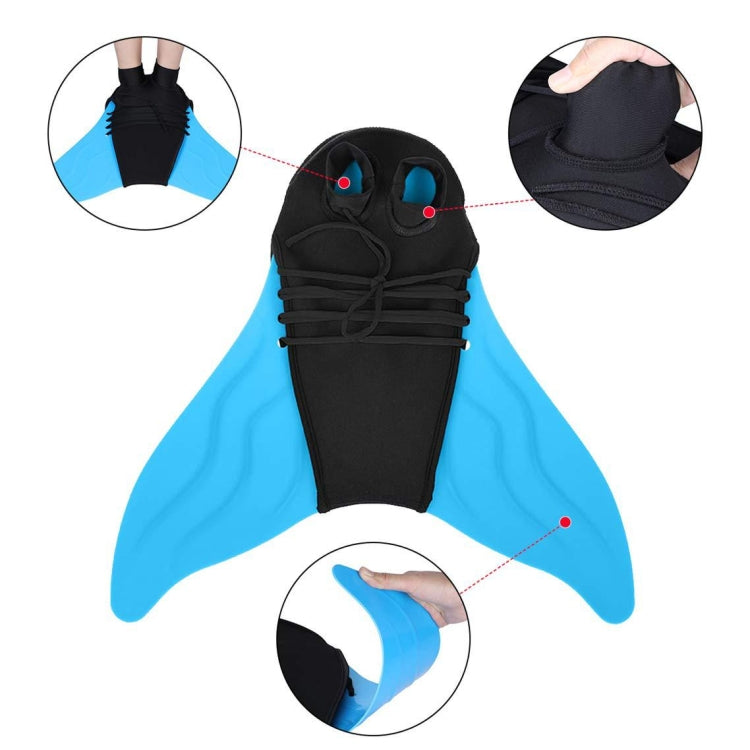 Meerjungfrau-Flossen Frost Schuhe Einteiler Flossen Taucherflossen, Taucherflossen(F02 Pink Kinder), Taucherflossen(F03 Blau Kinder), Taucherflossen(F58 Blau Erwachsene)