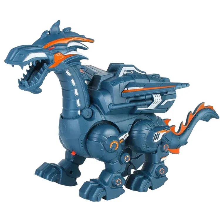 Elektrisch-mechanisches Dinosaurier-Spielzeug, multifunktionales Spielzeug mit Sound und Lichteffekten, Ausführungen: Sprühblau, Sprühdunkelschwarz, Nicht Sprühgrau, Nicht Sprühgrün