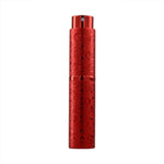 2 Stück geprägte, drehbare Parfümflasche aus Metall, Sterilisations-Sprühflasche mit Alkoholfunktion, 10 ml