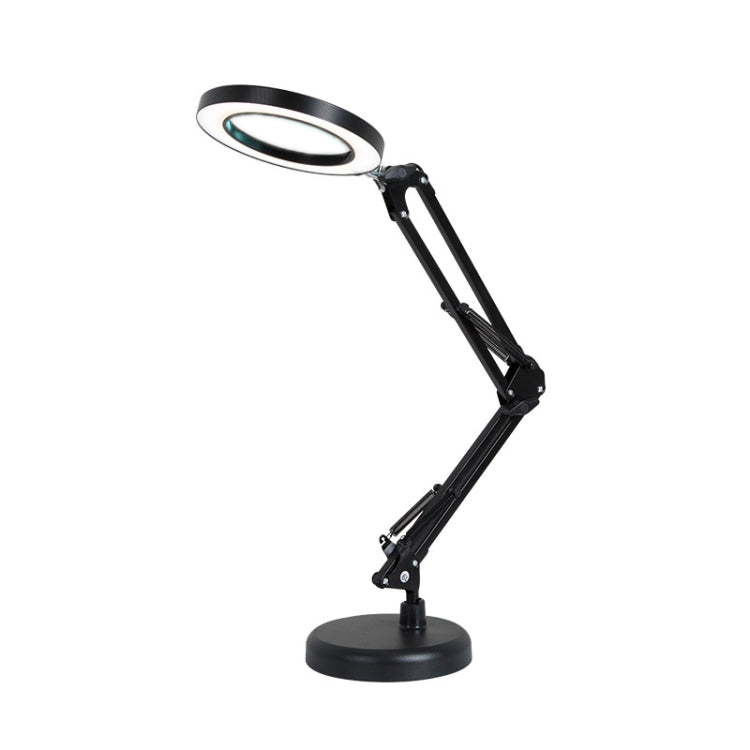 8X Vergrößerungsglas Lampe Schönheit Nagel Tattoo Reparatur Büro Leselampe, Ohne Vergrößerungsglas (Schwarz), Mit Vergrößerungsglas (Schwarz)