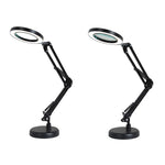 8X Vergrößerungsglas Lampe Schönheit Nagel Tattoo Reparatur Büro Leselampe, Ohne Vergrößerungsglas (Schwarz), Mit Vergrößerungsglas (Schwarz)