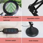 8X Vergrößerungsglas Lampe Schönheit Nagel Tattoo Reparatur Büro Leselampe, Ohne Vergrößerungsglas (Schwarz), Mit Vergrößerungsglas (Schwarz)