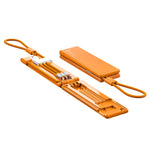 Oatsbasf 03083 Tragbares Multifunktions-Micro-USB + USB-C / Typ-C + 8-Pin 3-in-1 Ladekabel, Weiß, Grau, Orange, Grün
