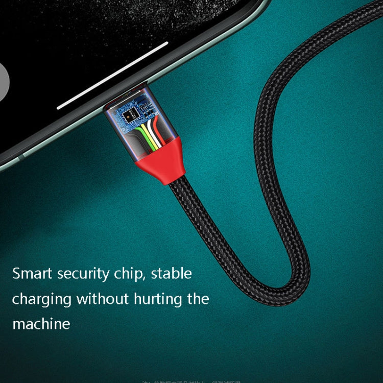 Oatsbasf 03083 Tragbares Multifunktions-Micro-USB + USB-C / Typ-C + 8-Pin 3-in-1 Ladekabel, Weiß, Grau, Orange, Grün