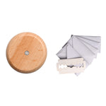 Brot Baguette Rundmesser Holz Doppelseitiges Brotmesser Mit 5 Klingen, Buche, Blumenbirnholz, Muster 1 Blumenbirnholz, Muster 2 Blumenbirnholz, Muster 3 Blumenbirnholz, Muster 4 Blumenbirnholz, Muster 5 Blumenbirnholz      ...