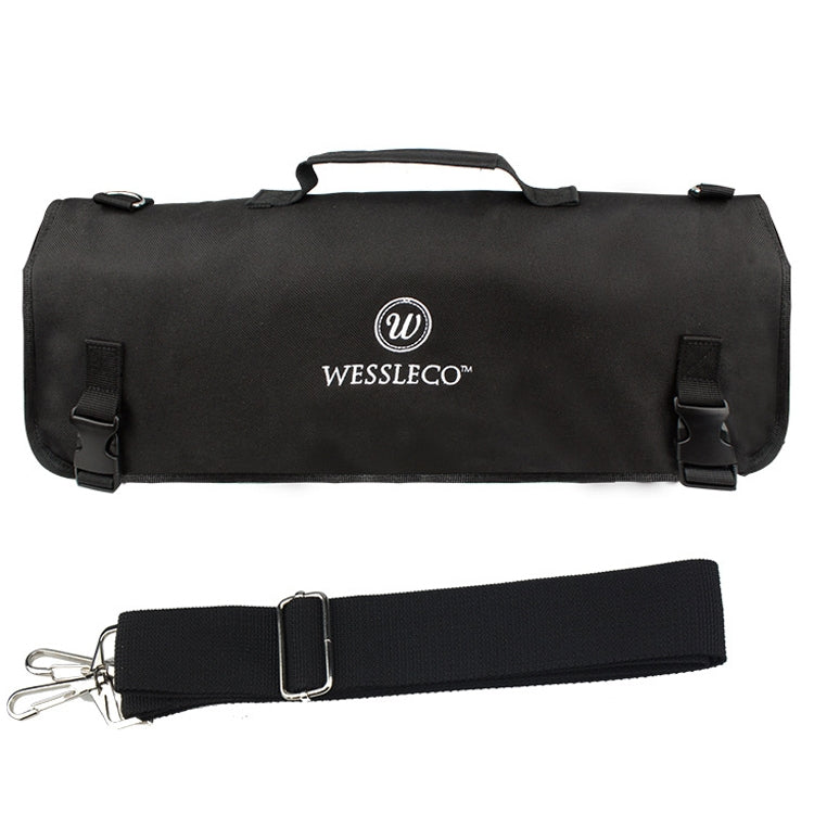 WESSLECO Kochmesser-Aufbewahrungstasche Messertasche, WESSLECO Schwarz