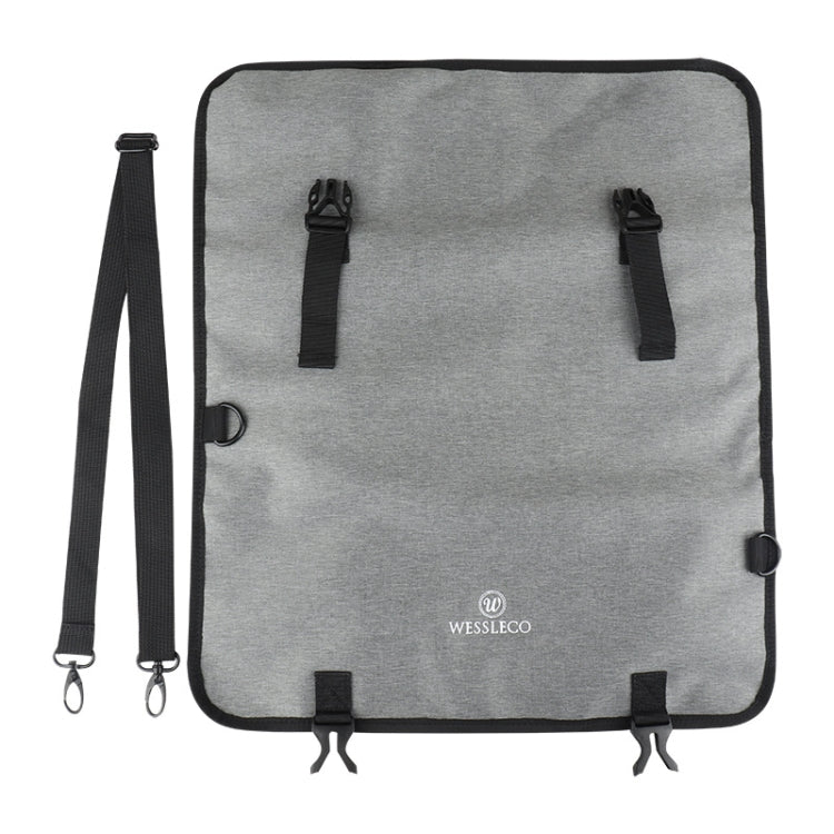 WESSLECO Kochmesser-Werkzeugaufbewahrungstasche Oxford-Stoff Messertasche, WESSLECO Grau