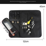 WESSLECO Kochmesser-Werkzeugaufbewahrungstasche Oxford-Stoff Messertasche, WESSLECO Grau