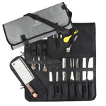 WESSLECO Kochmesser-Werkzeugaufbewahrungstasche Oxford-Stoff Messertasche, WESSLECO Grau