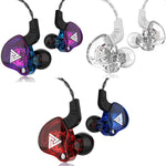 QKZ AK6 2 STÜCK In-Ear 3,5mm Kabelgebundene Subwoofer-Sportkopfhörer, 2 STÜCK, 2 Paare