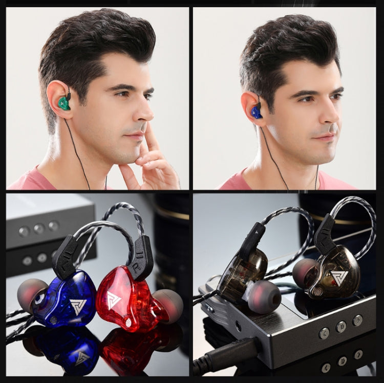 QKZ AK6 2 STÜCK In-Ear 3,5mm Kabelgebundene Subwoofer-Sportkopfhörer, 2 STÜCK, 2 Paare