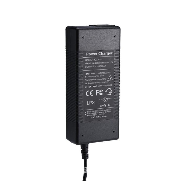 THGX-4202 42V / 2A DC 5,5mm Ladeanschluss Universeller Elektroroller Netzadapter Lithium-Akku-Ladegerät für Xiaomi Mijia M365 & Ninebot ES2 / ES4, EU-Stecker, US-Stecker, UK-Stecker, AU-Stecker