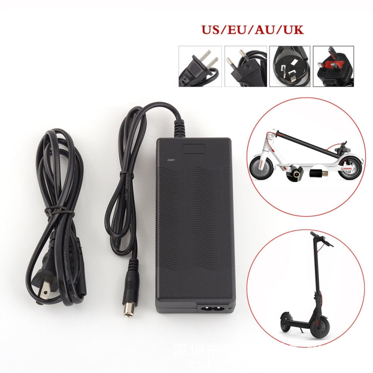 THGX-4202 42V / 2A DC 5,5mm Ladeanschluss Universeller Elektroroller Netzadapter Lithium-Akku-Ladegerät für Xiaomi Mijia M365 & Ninebot ES2 / ES4, EU-Stecker, US-Stecker, UK-Stecker, AU-Stecker