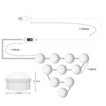 LED Schminkspiegel-Licht Schönheits-Fülllicht Hand-Sweep-Sensor Spiegel-Frontlicht, 2 Glühbirnen, 6 Glühbirnen, 10 Glühbirnen, 14 Glühbirnen