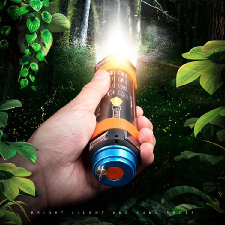 Outdoor-LED-Campinglampe, Multifunktions-Notfall-Taschenlampe mit IP68 Wasserdichtigkeit und Mückenschutz / Warnfunktion, T15, T25, T30