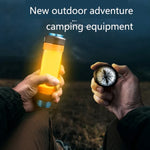 Outdoor-LED-Campinglampe, Multifunktions-Notfall-Taschenlampe mit IP68 Wasserdichtigkeit und Mückenschutz / Warnfunktion, T15, T25, T30