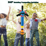 Trampolin 360 Grad Automatischer Rotierender Sprinkler Gartenbewässerungsspielzeug, Größe:, Groß (Grün), Klein (Blau)