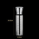 304 Edelstahl Meersalz-Pfeffermühle, Kaffee-Pfeffermühle für zu Hause, manuelle Mahlflasche, 450 ml