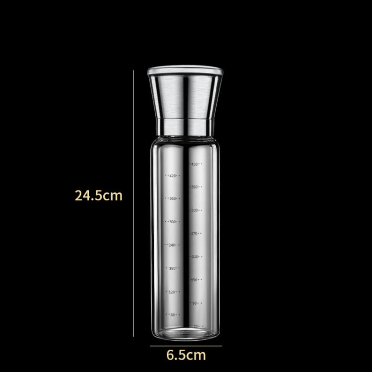 304 Edelstahl Meersalz-Pfeffermühle, Kaffee-Pfeffermühle für zu Hause, manuelle Mahlflasche, 450 ml