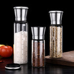 304 Edelstahl Meersalz-Pfeffermühle, Kaffee-Pfeffermühle für zu Hause, manuelle Mahlflasche, 450 ml
