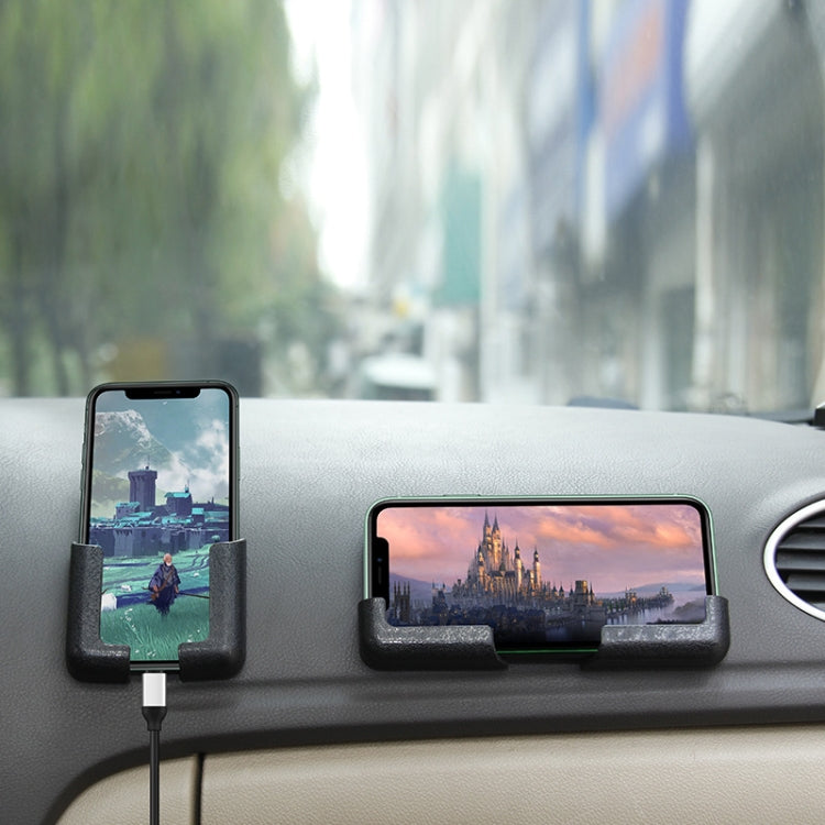1pair Car Driving Control Unit Paste Mobile Phone Holder Adjustable Width Vehicle Navigation Stand