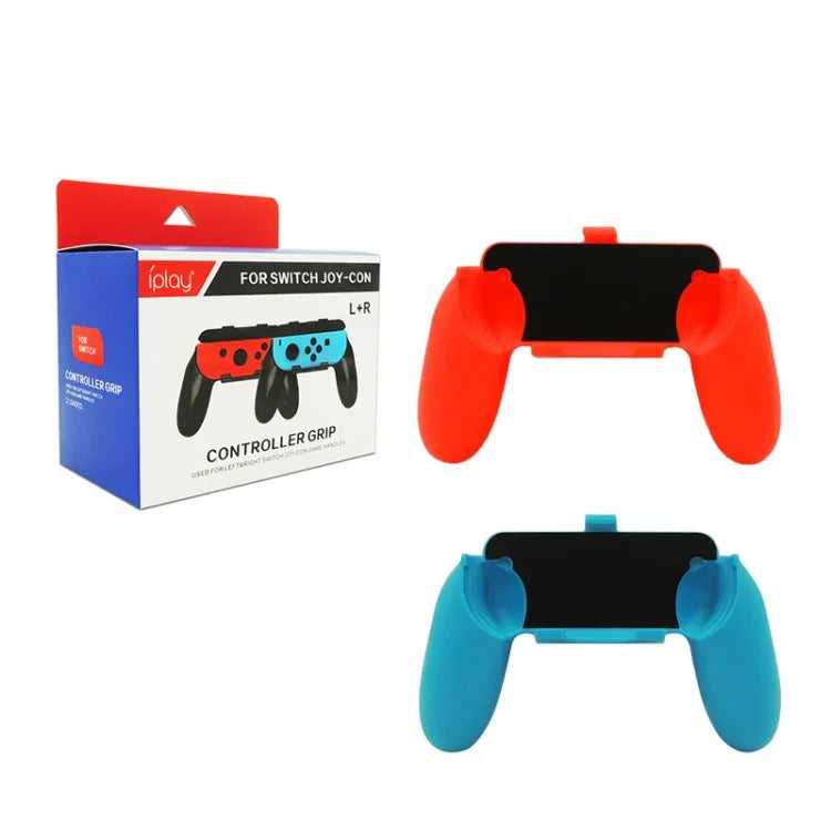 IPLAY Spielkonsole Linker &amp; Rechter Griff für Nintendo Switch, HB-S004 (Rot Blau)
