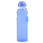XC-282 600ml Silikon-Faltbecher für Outdoor-Camping, Radfahren, Sport, Weiß, Rosa, Blau, Grapefruitfarbe