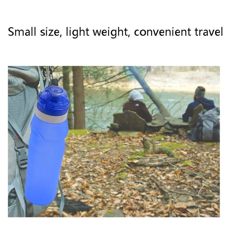 XC-282 600ml Silikon-Faltbecher für Outdoor-Camping, Radfahren, Sport, Weiß, Rosa, Blau, Grapefruitfarbe