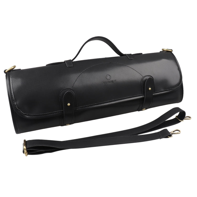 WESSLECO Kochmesser-Aufbewahrungstasche, tragbare Roll-Messertasche, tragbare Rolle schwarz, WESSLECO Braun