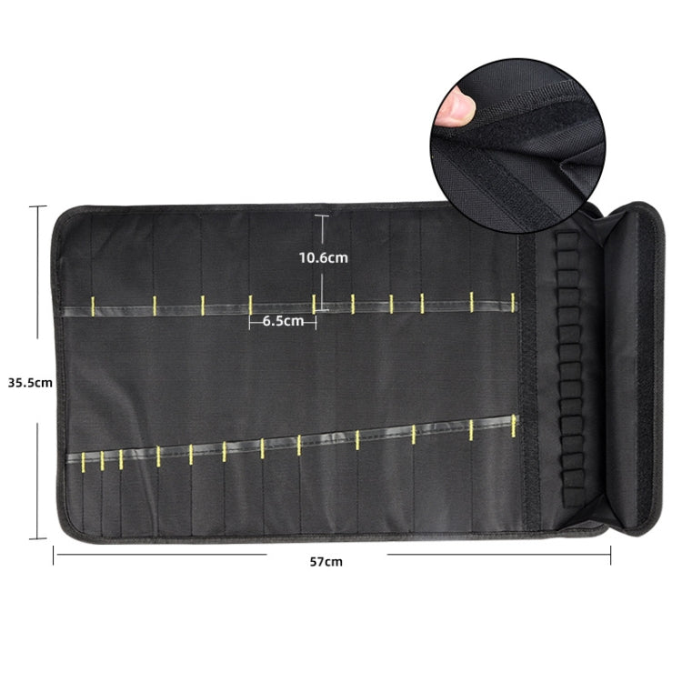 Messer-Aufbewahrungstasche Tragbare Messertasche, Schwarz, Blau