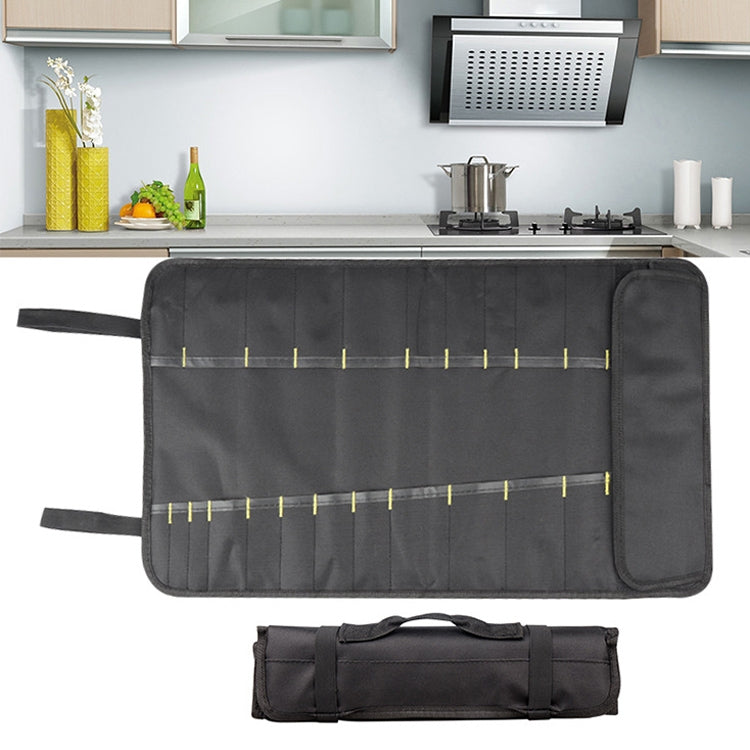 Messer-Aufbewahrungstasche Tragbare Messertasche, Schwarz, Blau