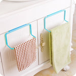 Küchentuchhalter zum Aufhängen, Schranktür-Rückenaufhänger, Handtuch-Schwammhalter, Aufbewahrungsregal für Badezimmer, Weiß, Blau, Grün, Rosa