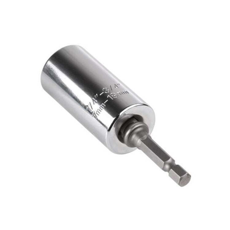 Universeller Drehmomentschlüsselkopf-Satz Steckschlüsselhülse 7-19mm Bohrmaschine Ratsche Buchse Schraubenschlüssel Magic Multi Handwerkzeuge, 7-19mm Schraubenschlüssel