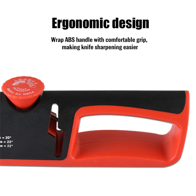 4-in-1 Verstellbarer Manueller Messerschärfer Multifunktionaler Messerschärfer, 4-in-1 (Schwarz Rot), 4-in-1 (Grau Rot)